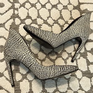Tiger of Sweden animal print heels.